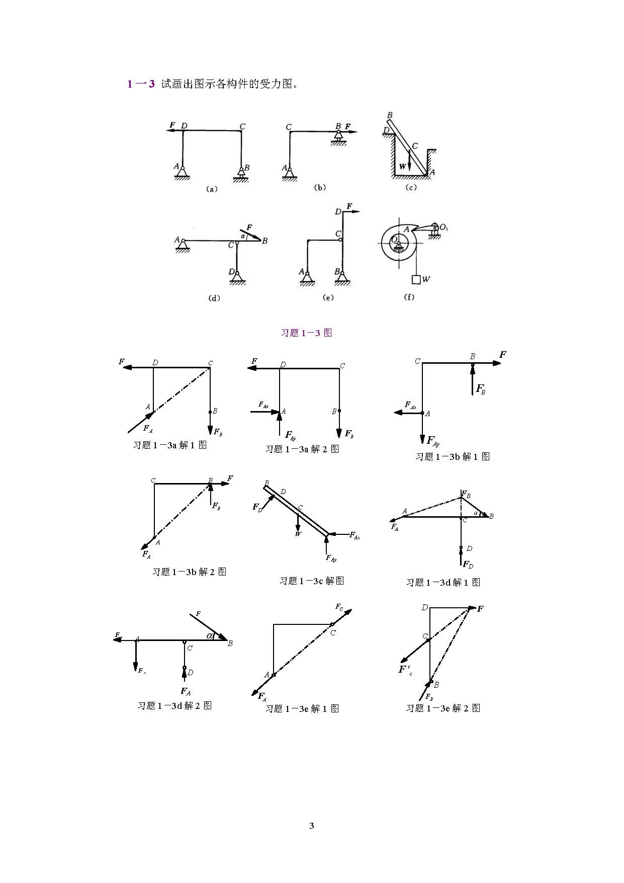 工程力学（静力学和材料力学）（第3版）