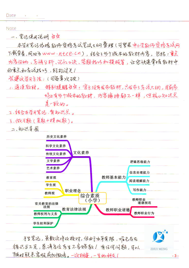 教师资格证考试（小学综合素质）