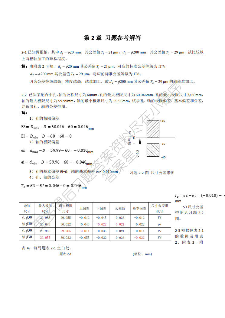 几何量精度设计与检测 第2版