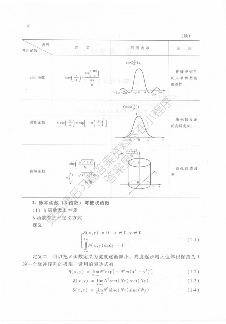 傅里叶光学第二版