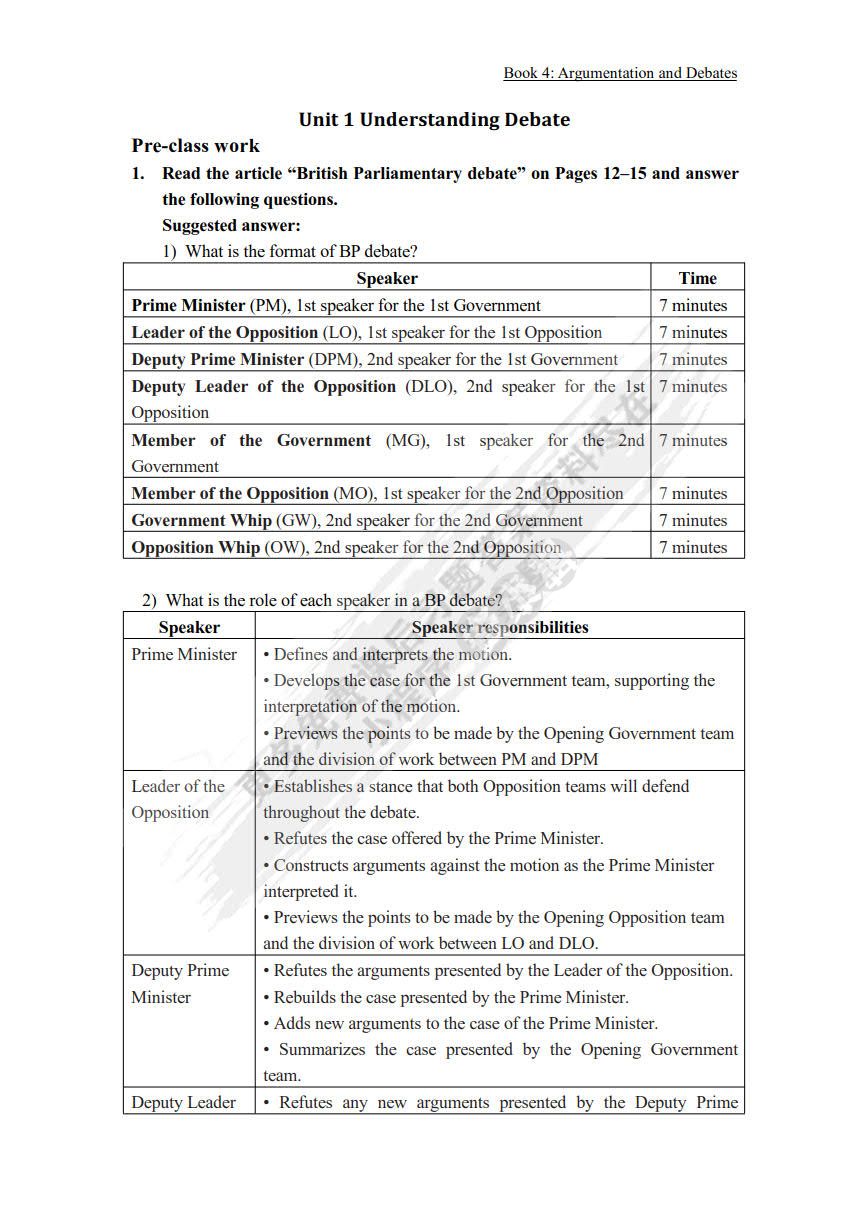 大学思辨英语教程 口语4