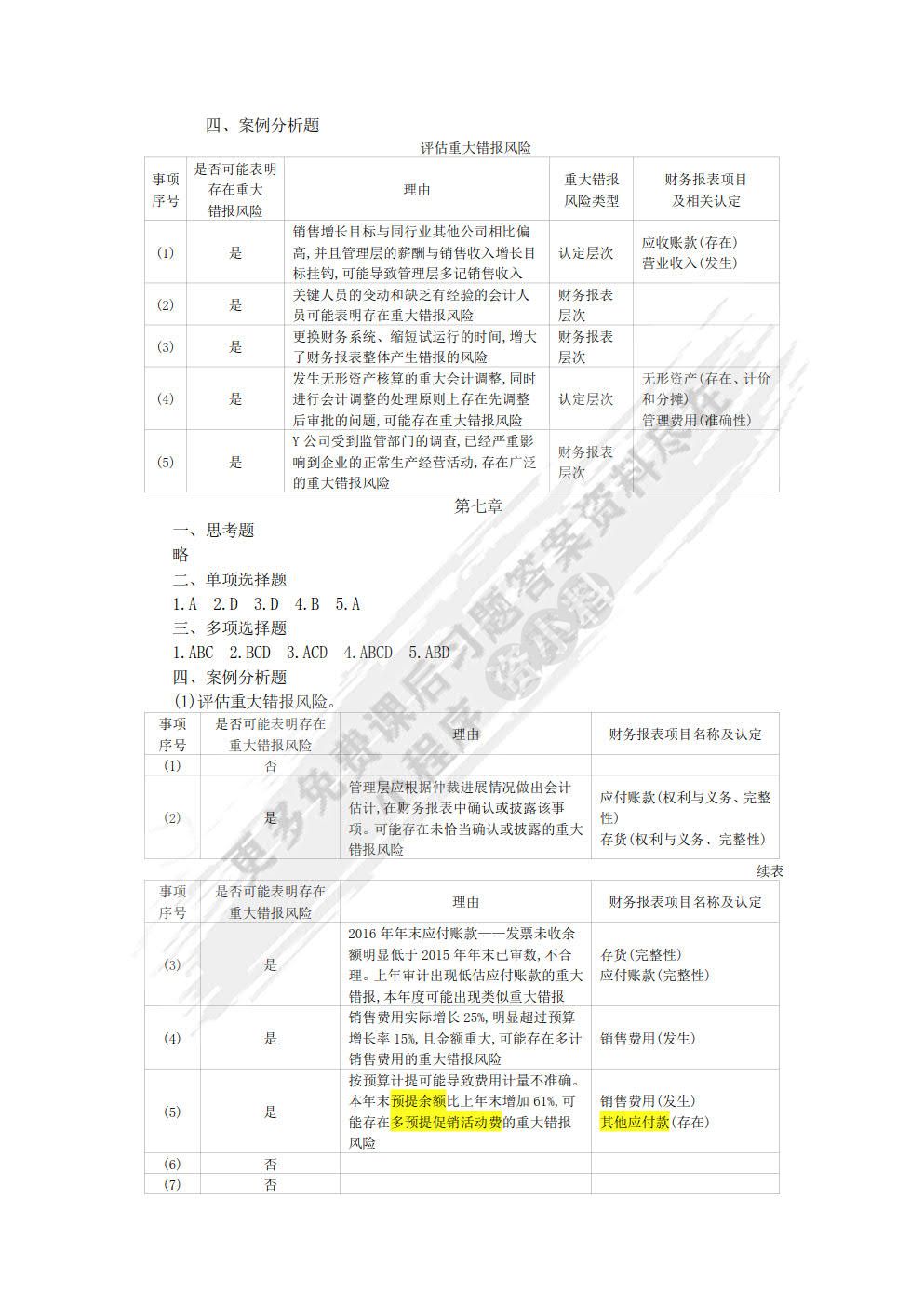 审计学第三版