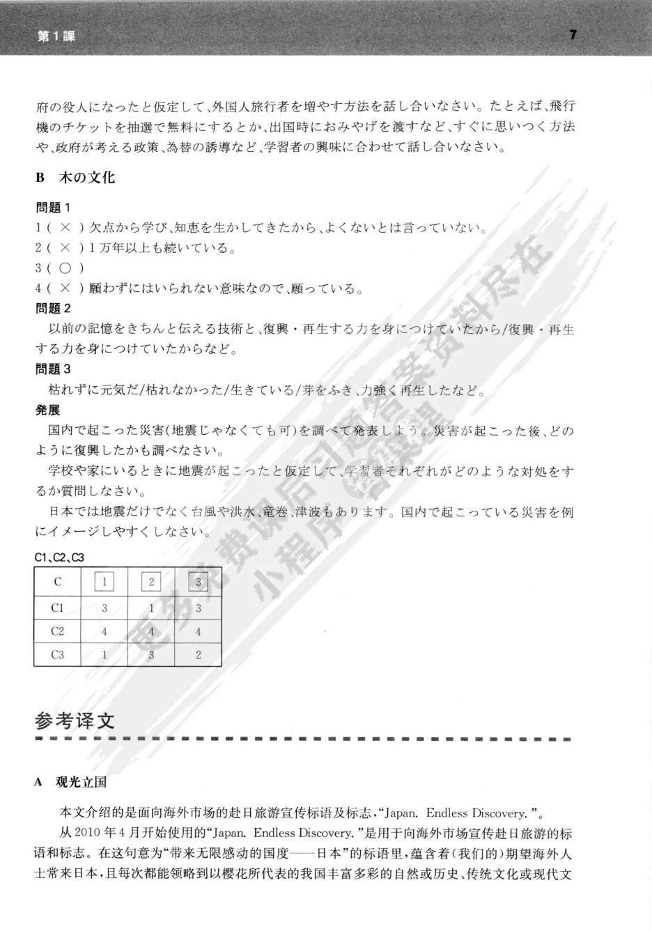 新编日语泛读教程第一册学生用书