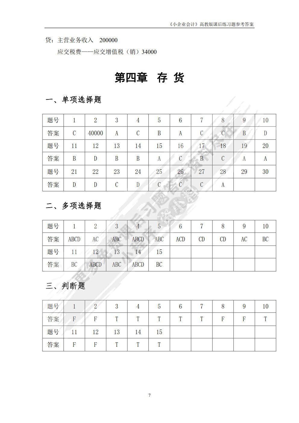 小企业会计（第二版）