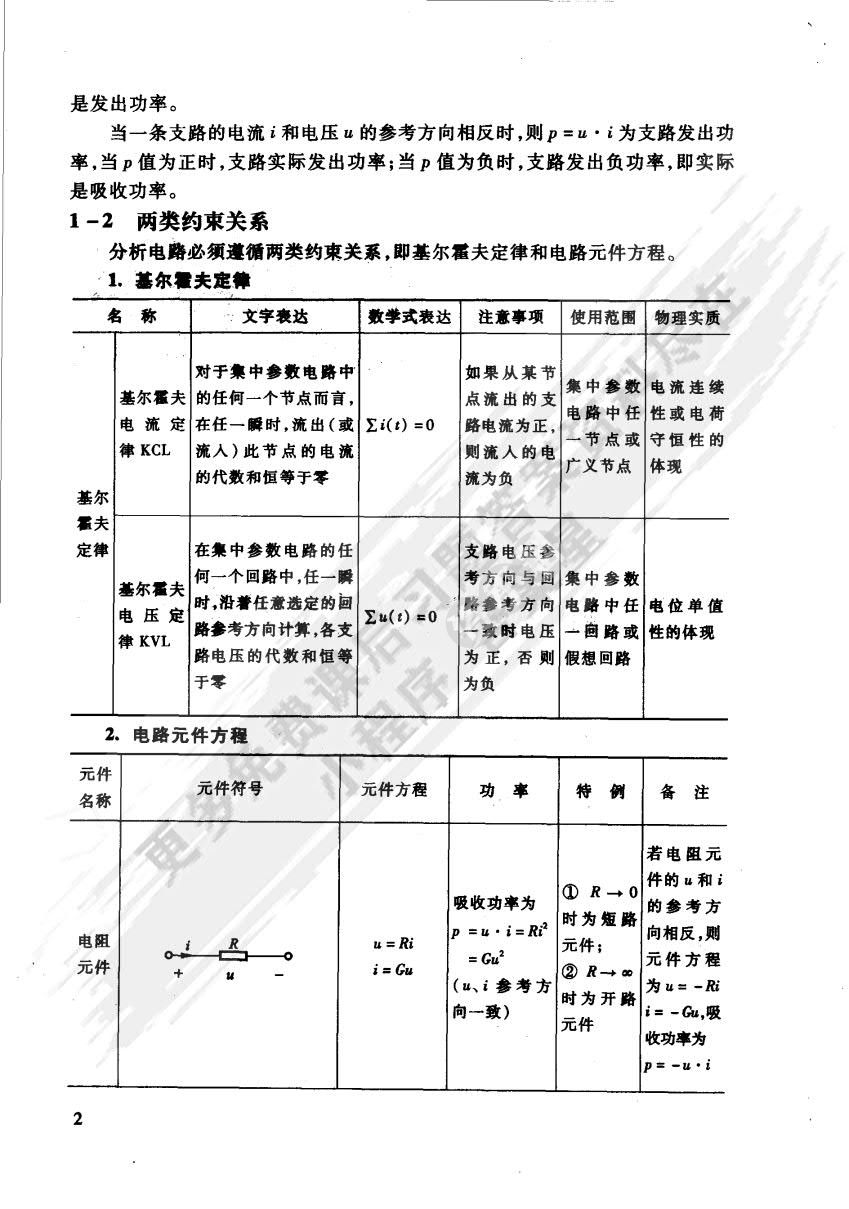 电路原理（第2版）（上册）