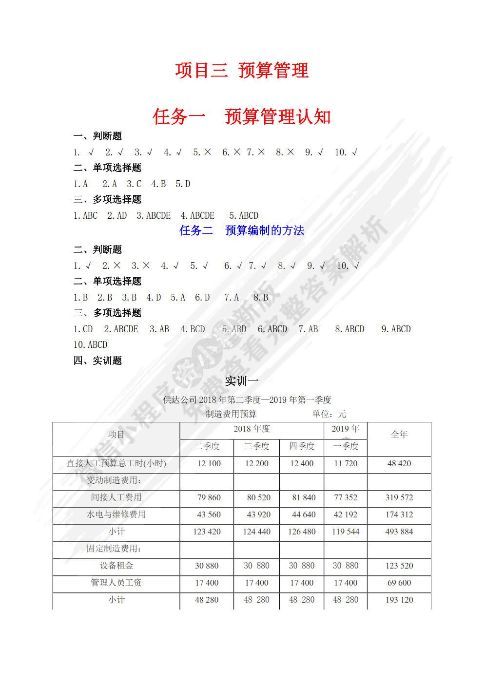 管理会计实务