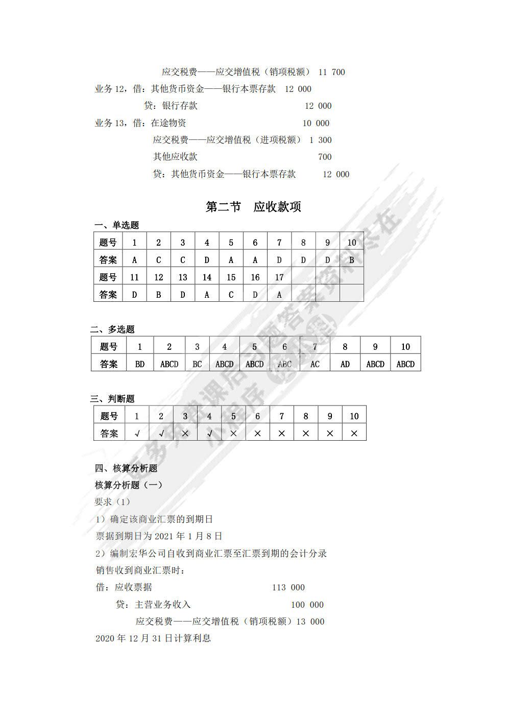 财务会计实务学习指导、习题与项目实训（第五版）