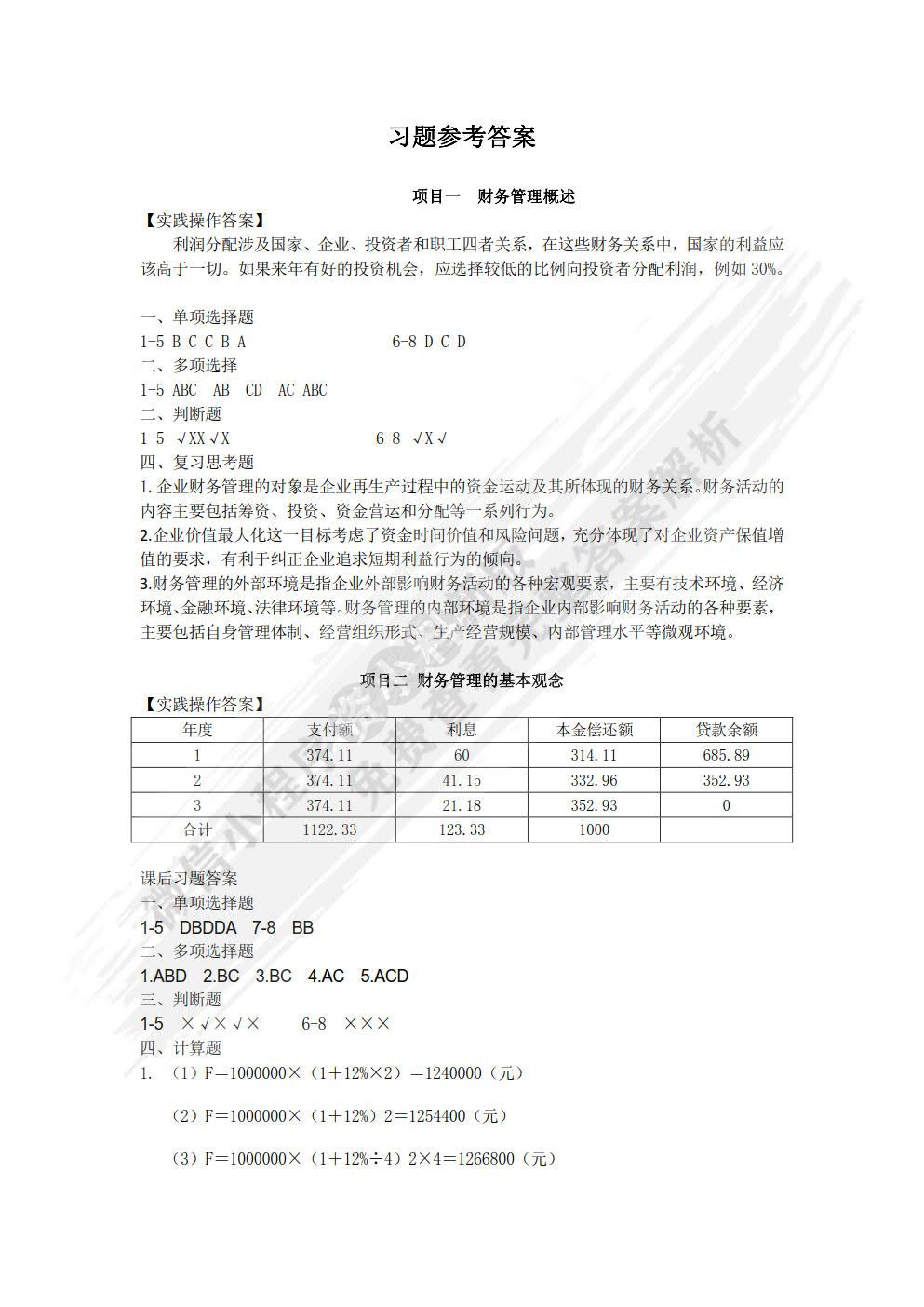 财务管理