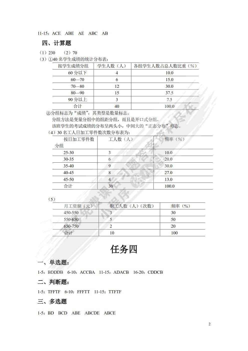 统计学基础（附微课视频 第2版）