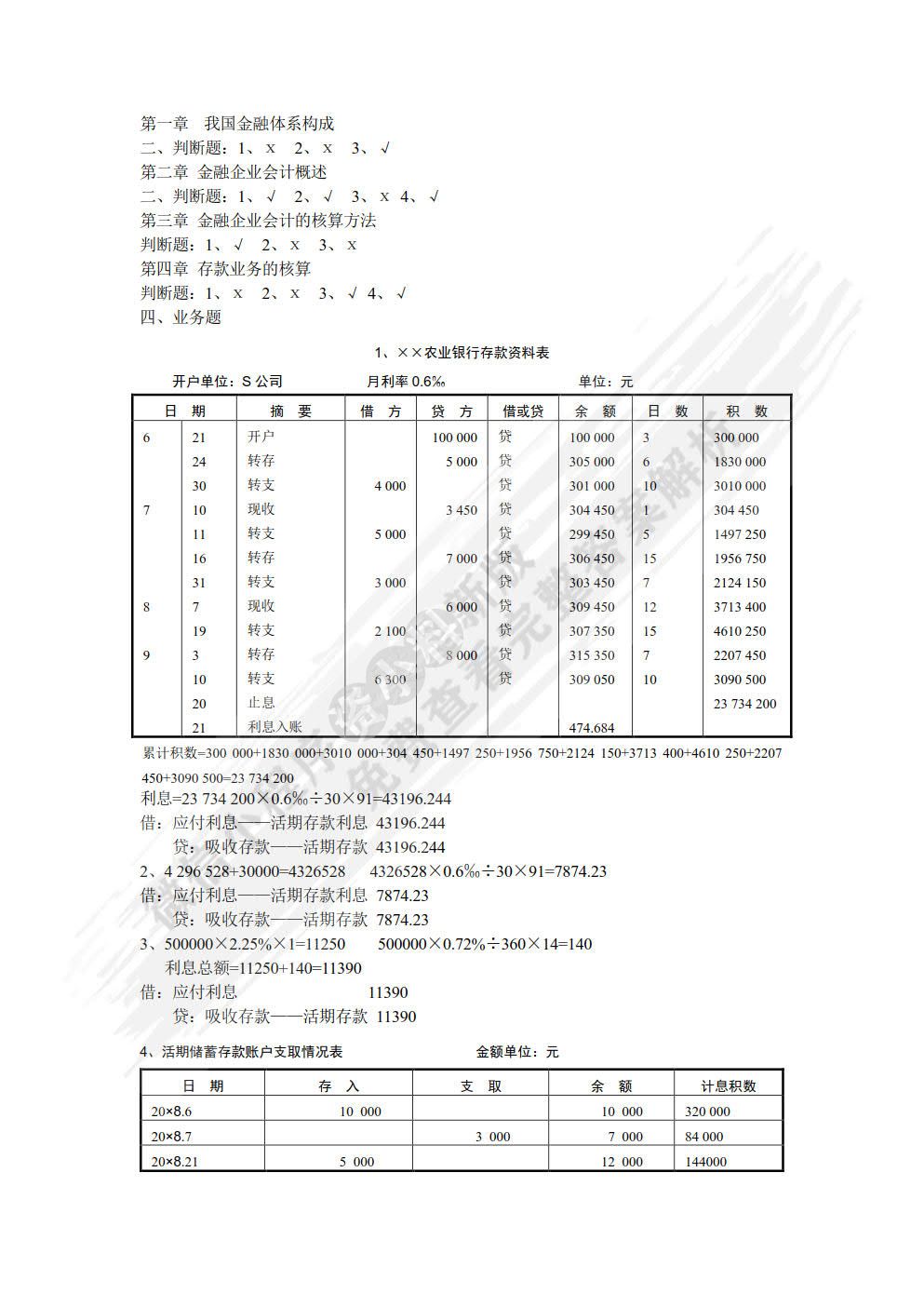 金融企业会计（第二版）