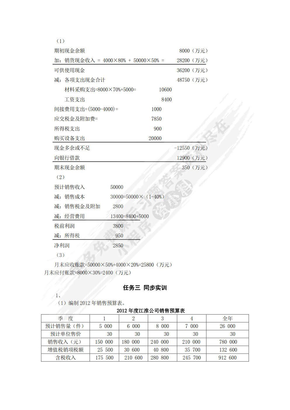 财务管理实务（第三版）