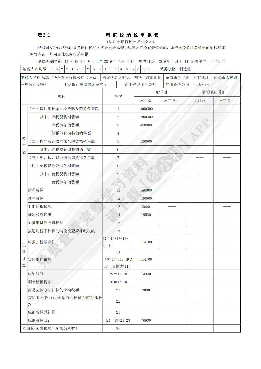 税费计算与申报实训（第四版）
