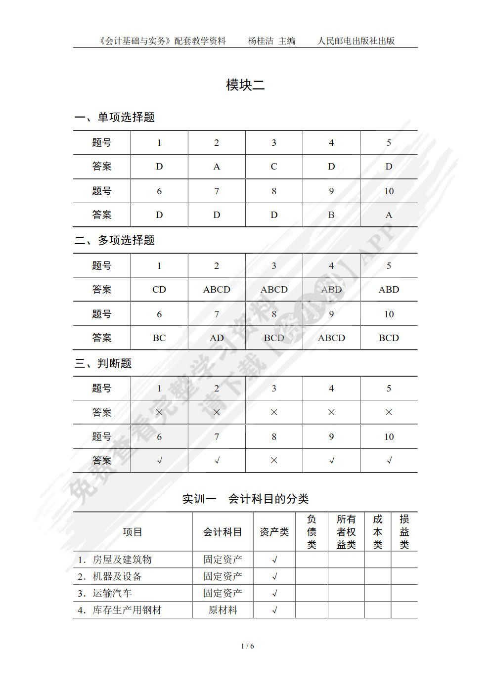 会计基础与实务（第5版）