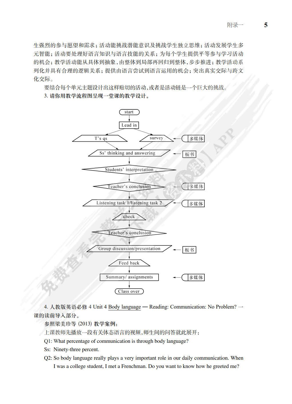 英语课堂教学技能训练