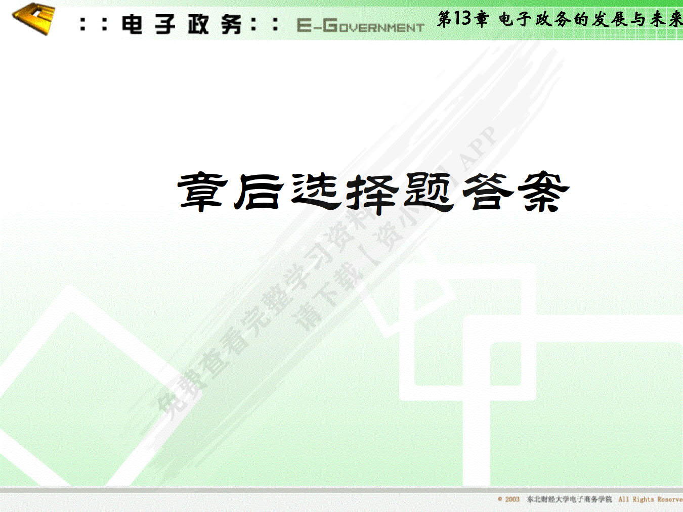 电子政务(第五版)