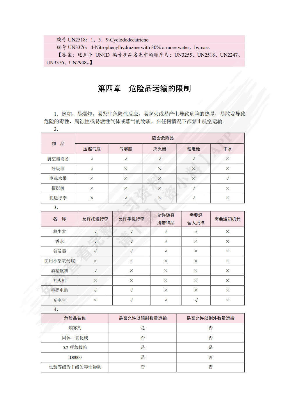 民航危险品运输（双色）