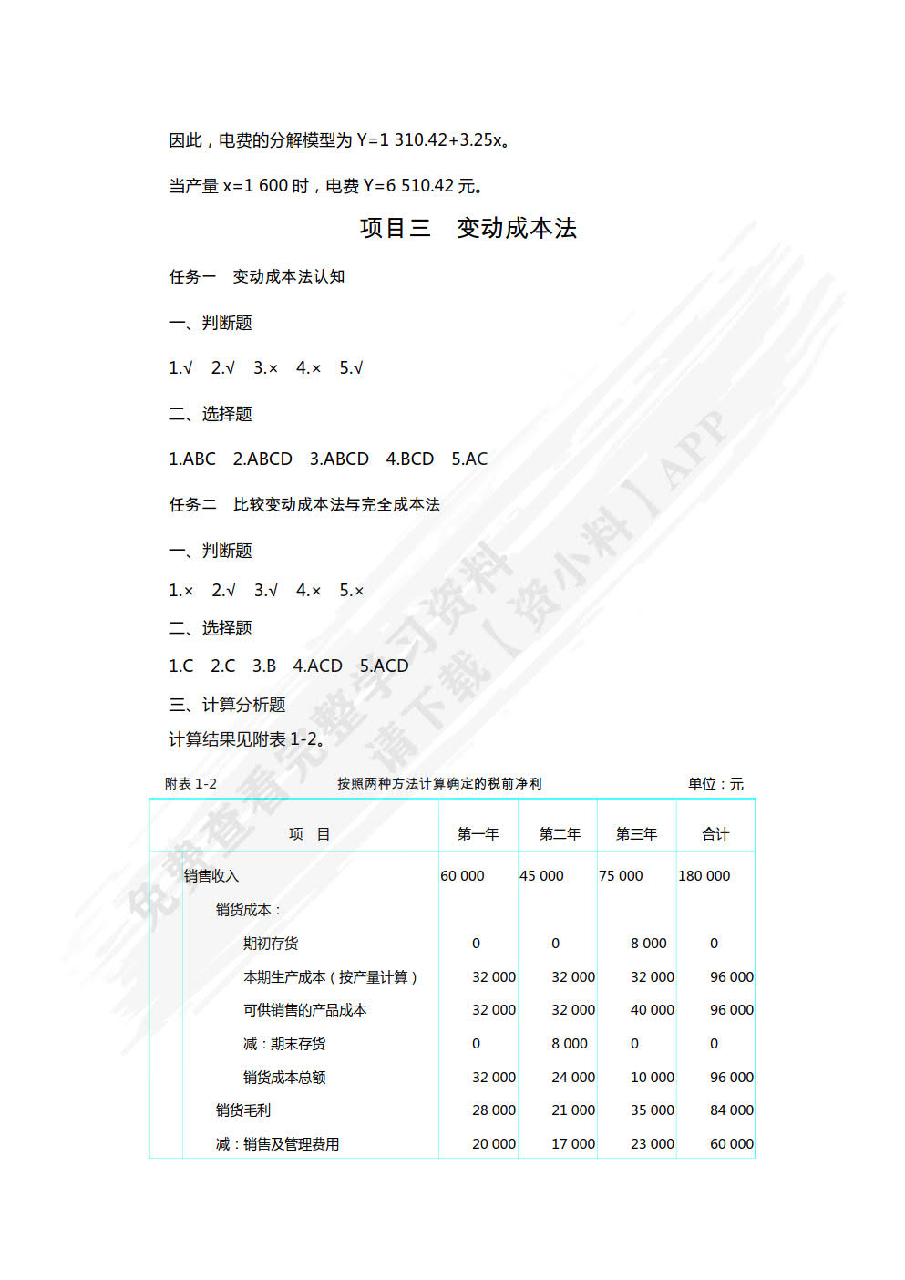 管理会计实务(第三版)