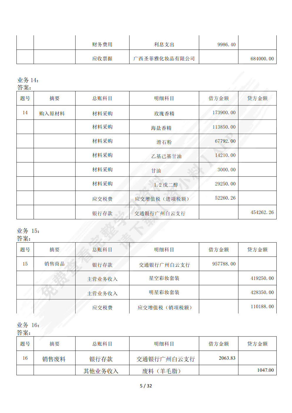 会计综合实训