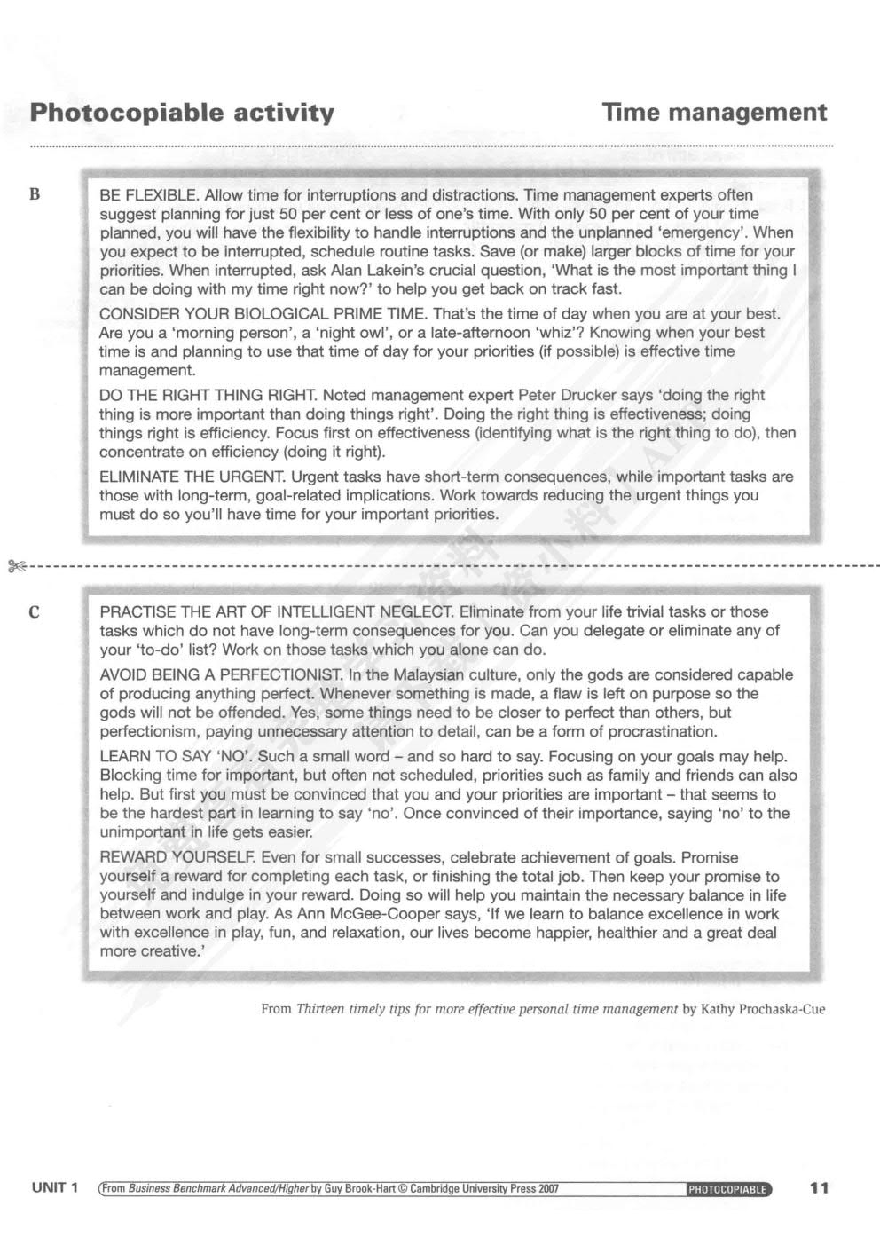 剑桥标准商务英语教程高级学生用书