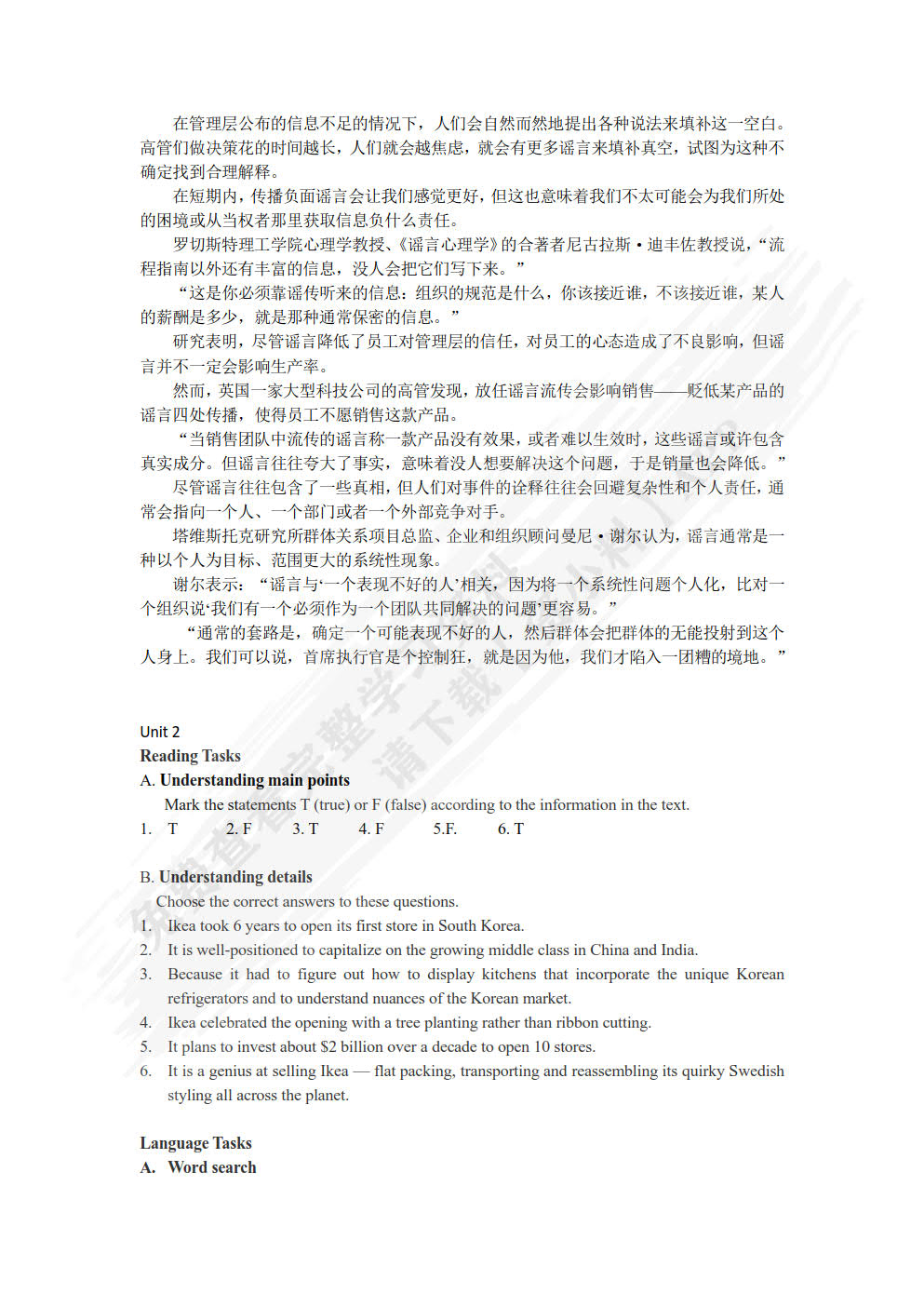 商务英语阅读