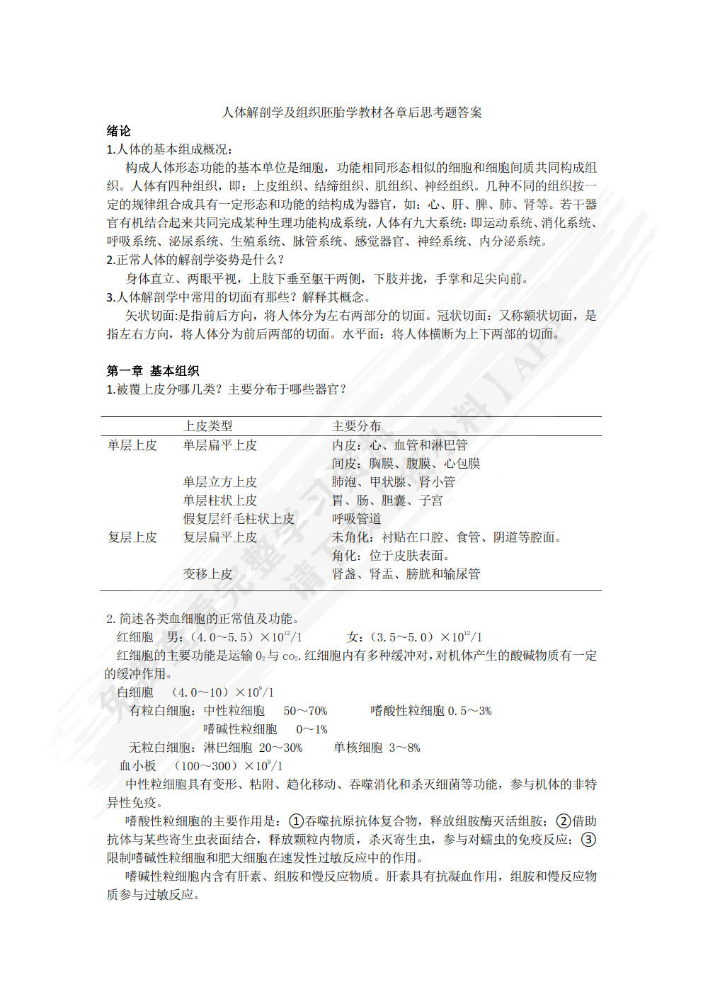 人体解剖学与组织胚胎学（第2版）