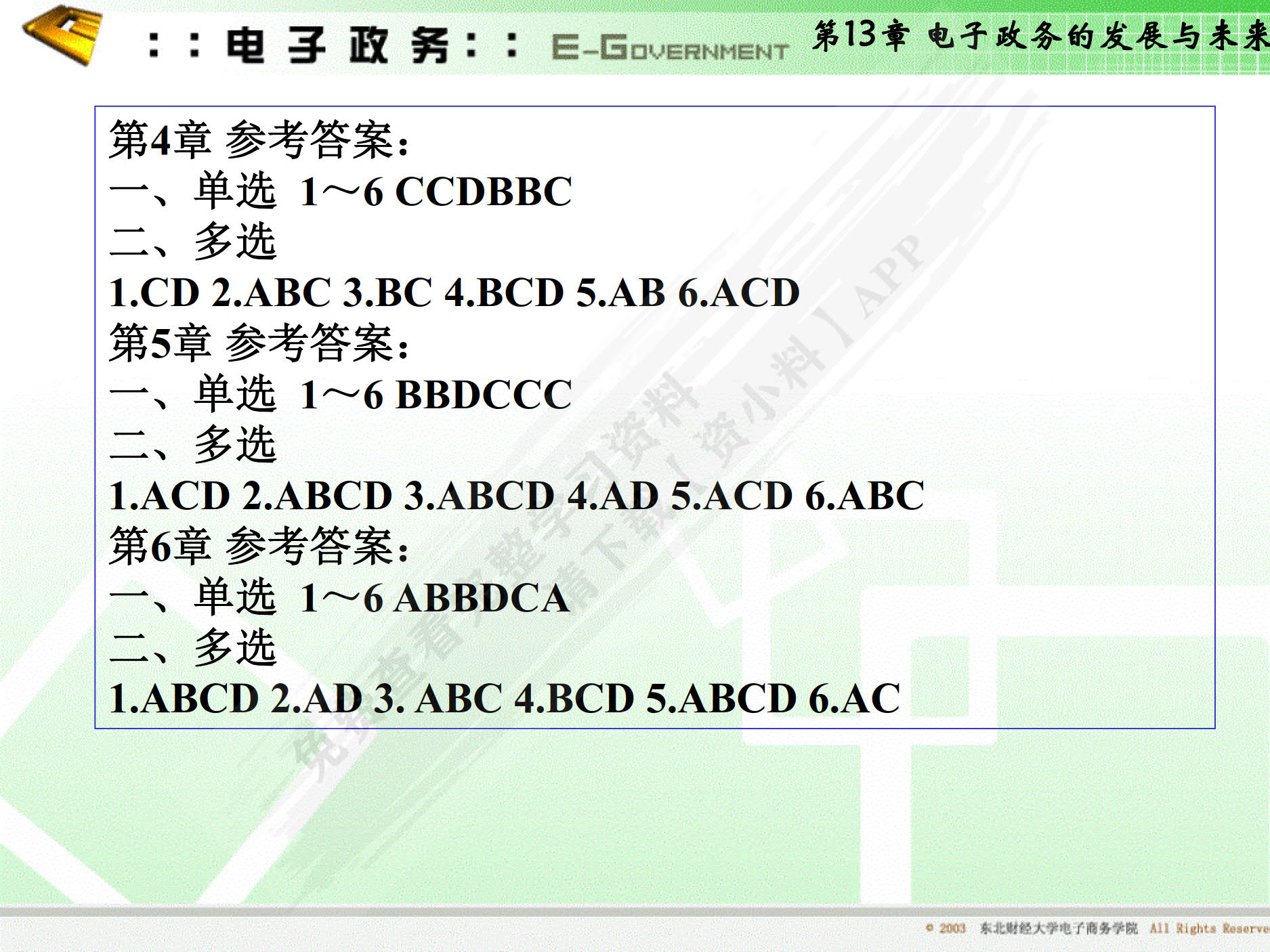 电子政务（第四版）
