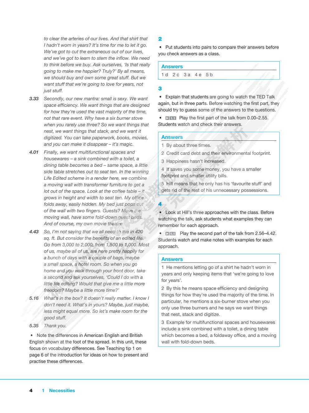 新大学英语 视听说教程 3
