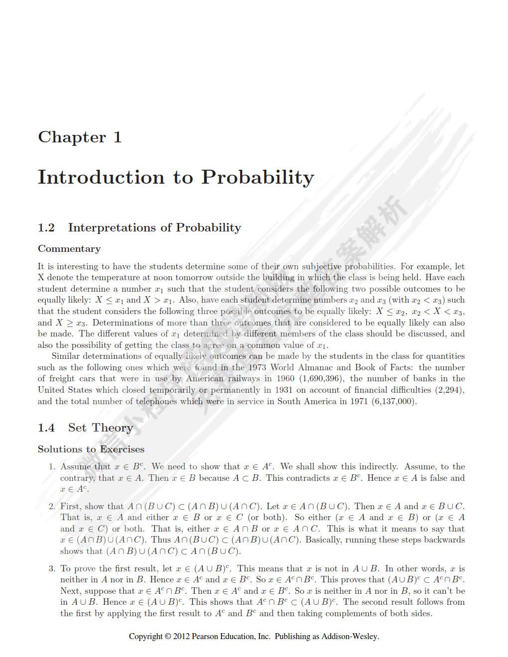 概率统计（英文版&middot;第4版）
