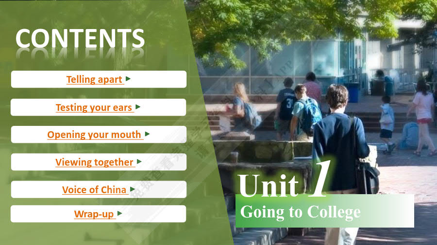 新视野英语教程（第四版）视听说教程1