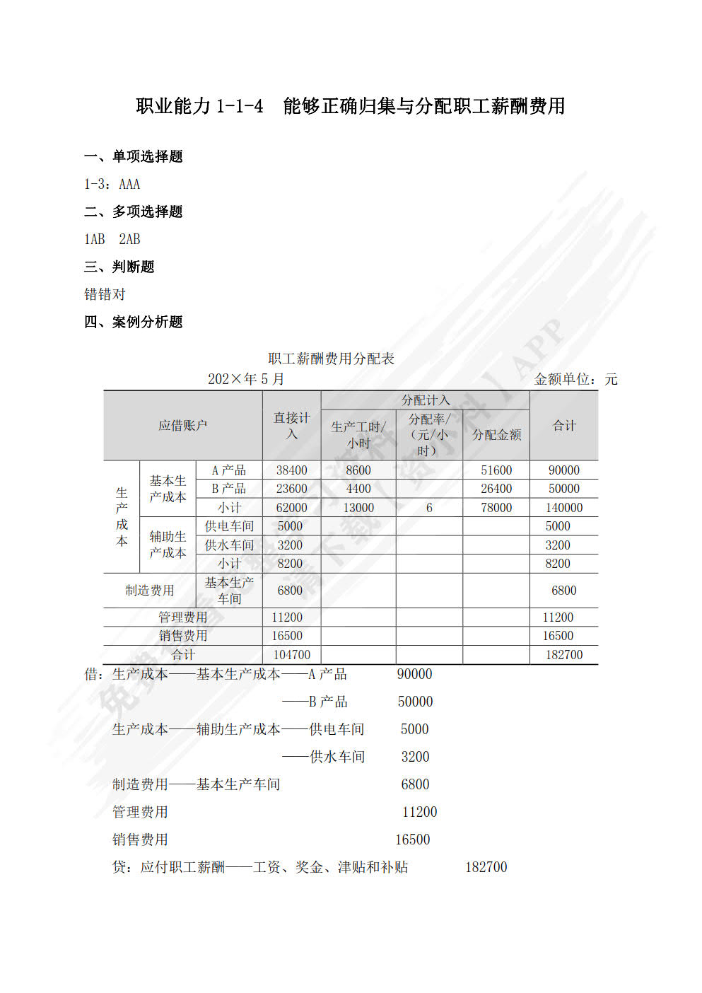 成本核算与管理（慕课版）