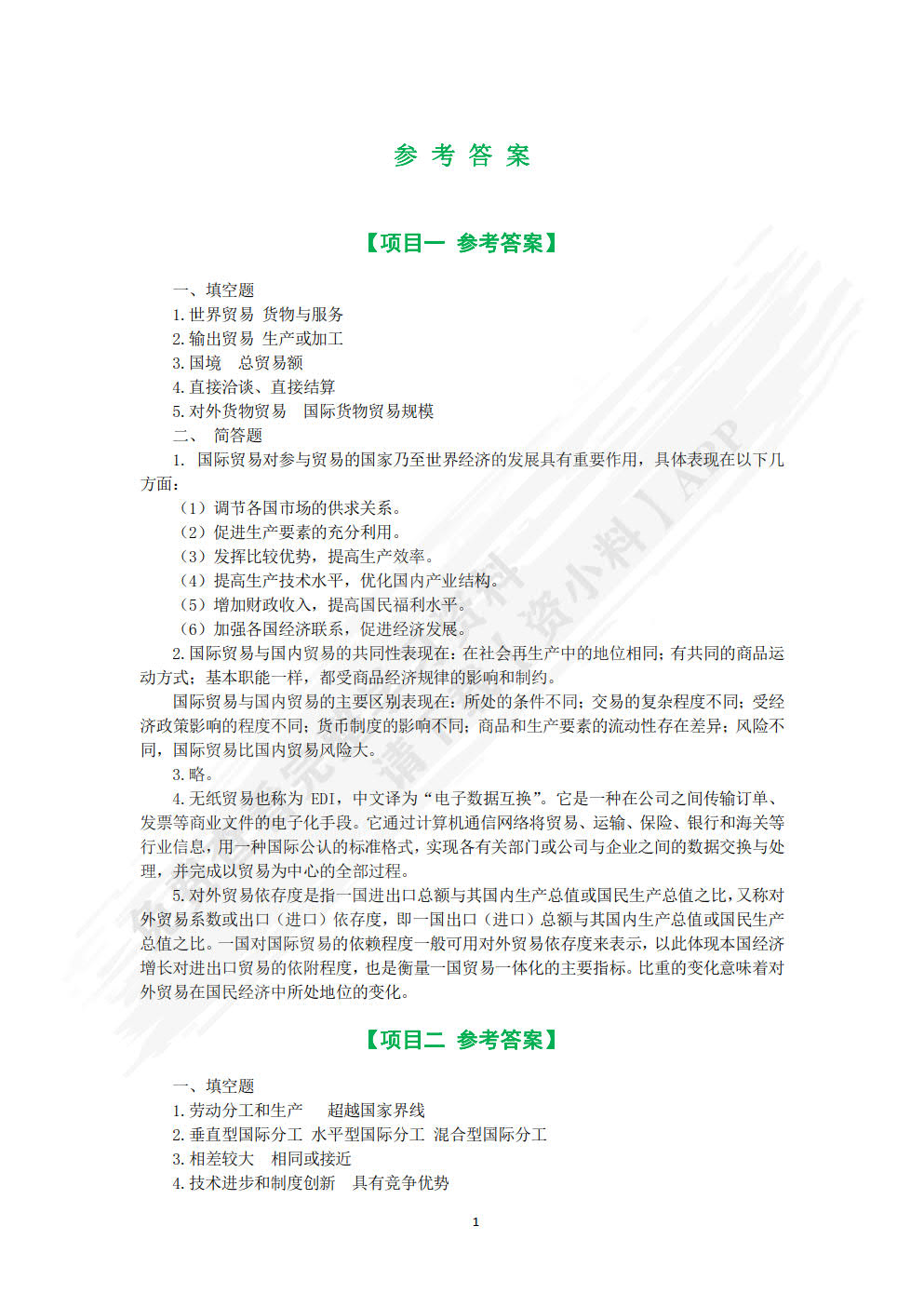 国际贸易基础（双色）