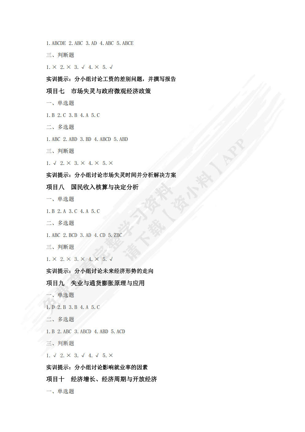 经济学原理与应用