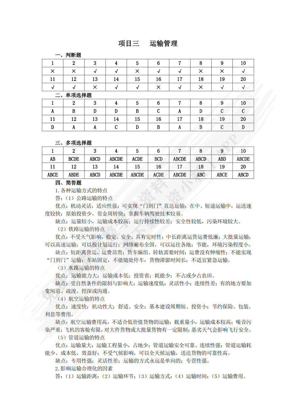 现代物流管理基础