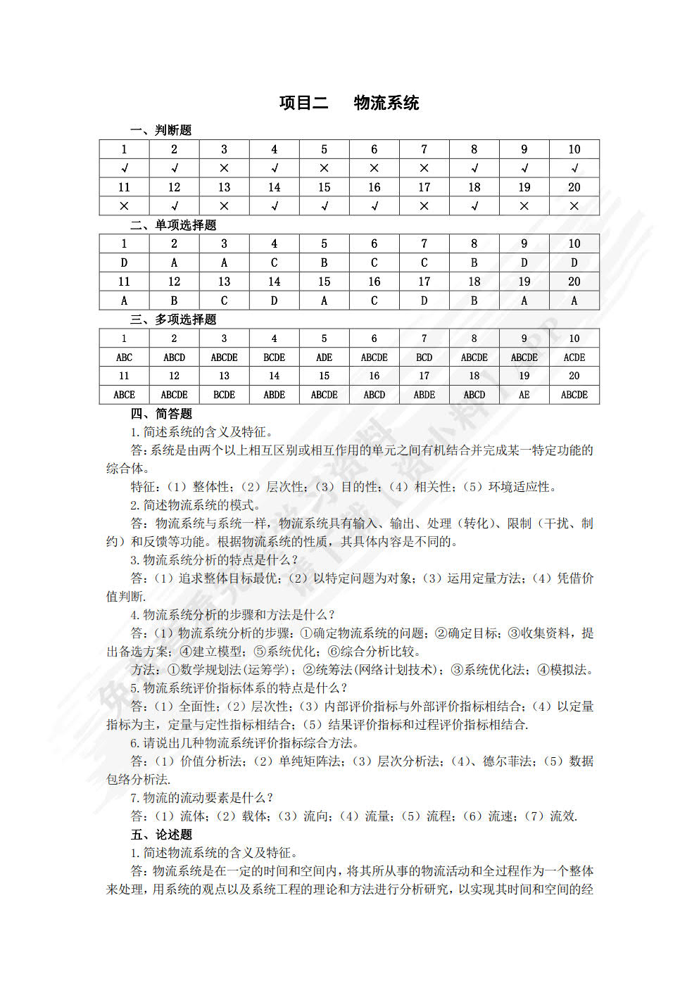 现代物流管理基础
