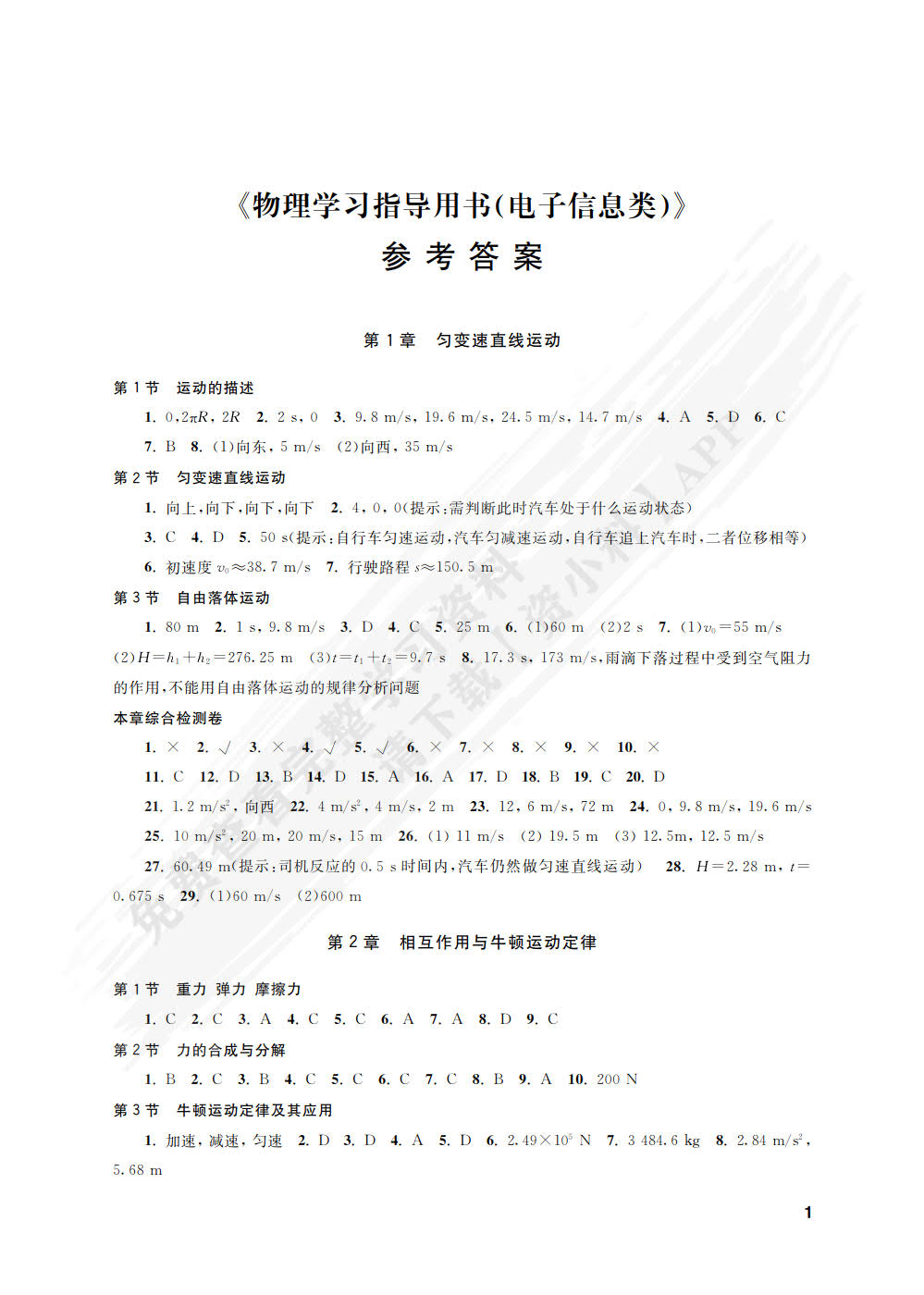 物理学习指导用书(电子信息类)