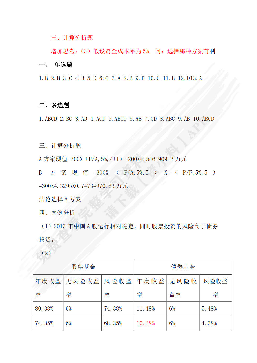 财务管理基础