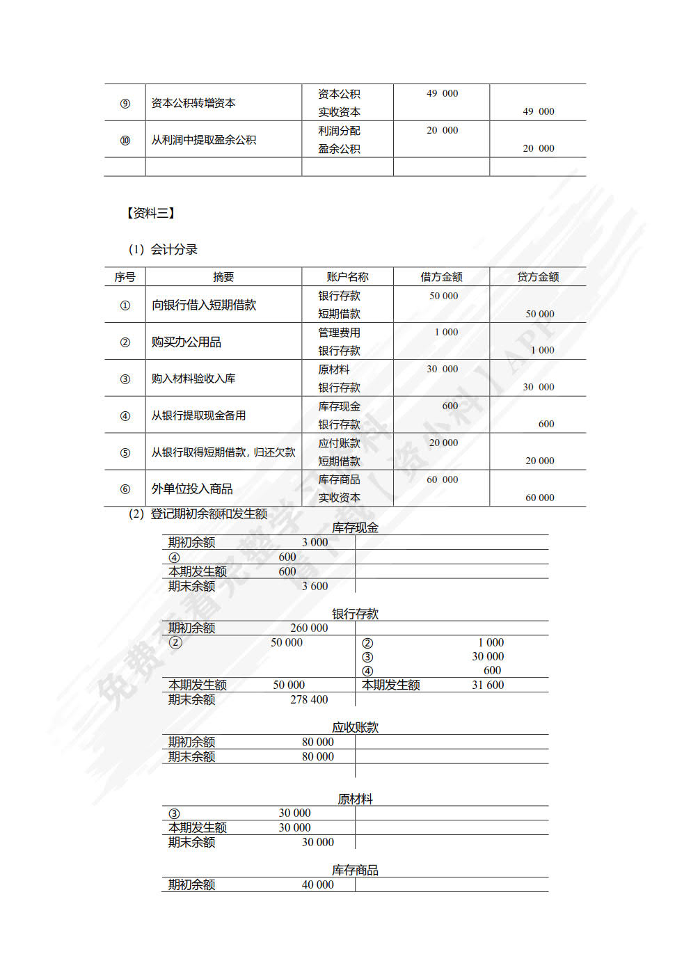 会计基础（第4版）信息化教学资源版