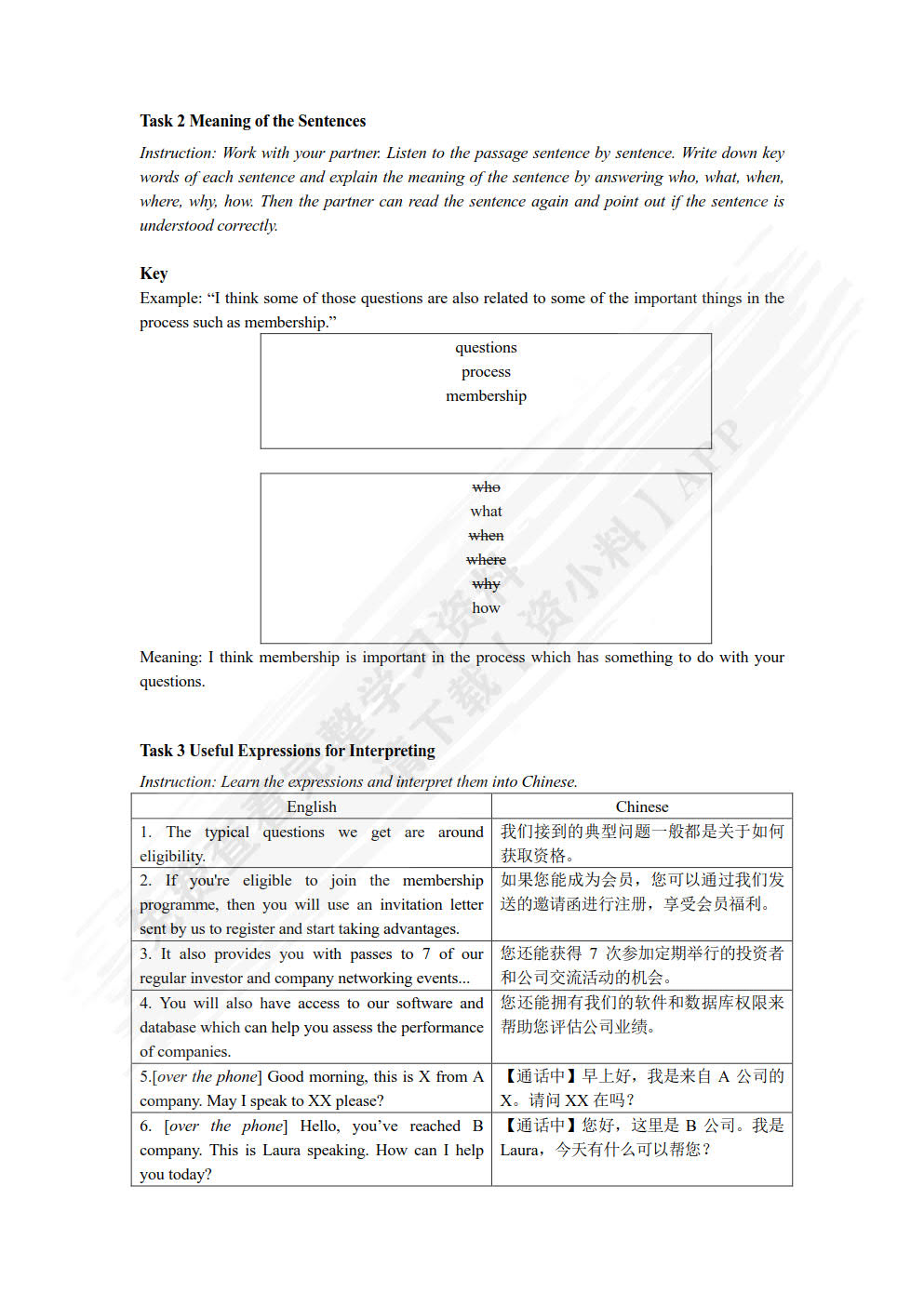 新发展商务英语口译教程