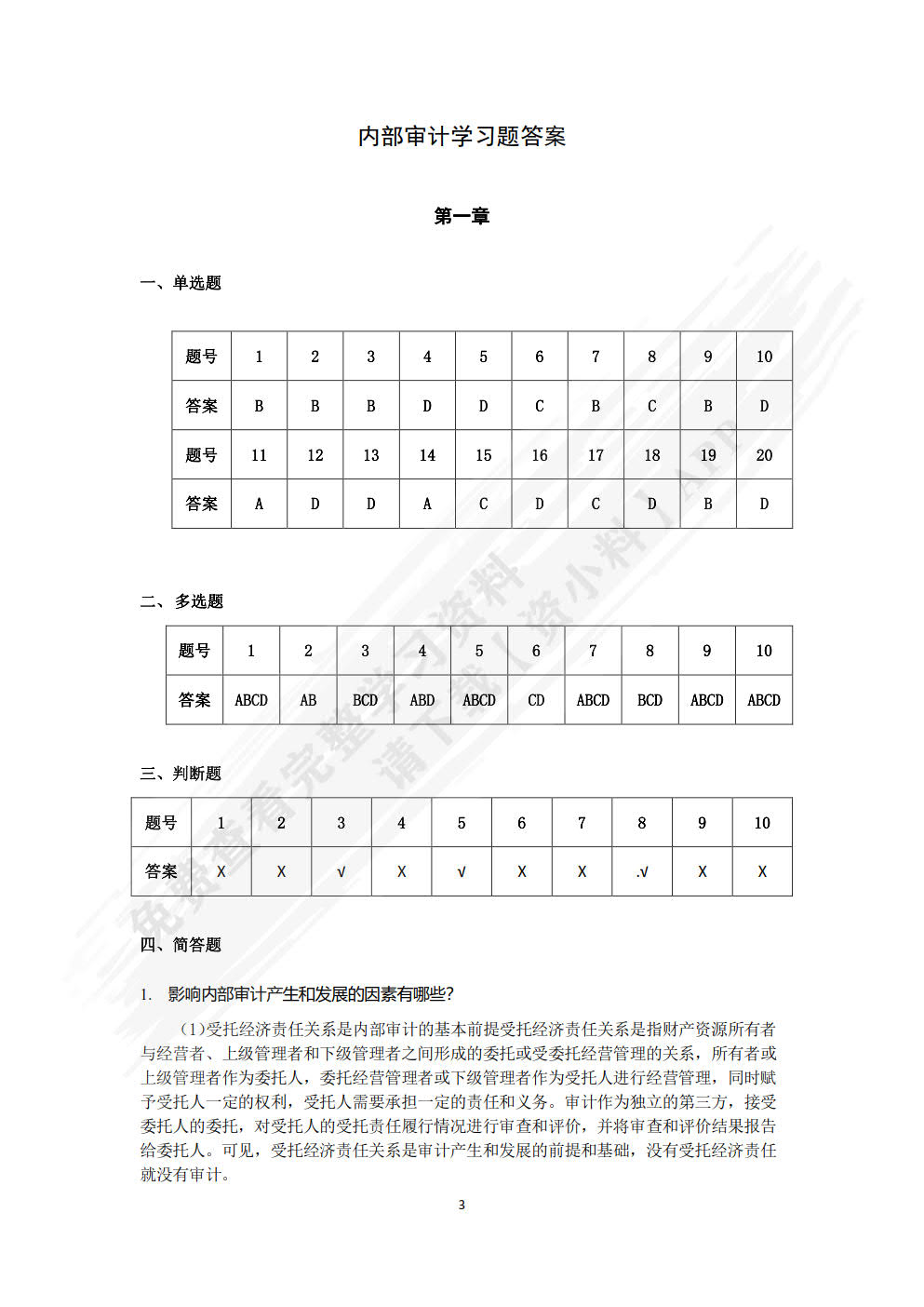 内部审计学（第三版）