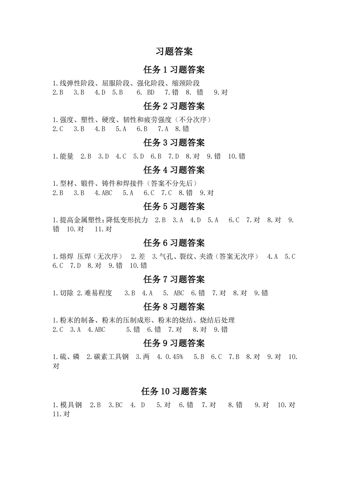 工程材料与热处理