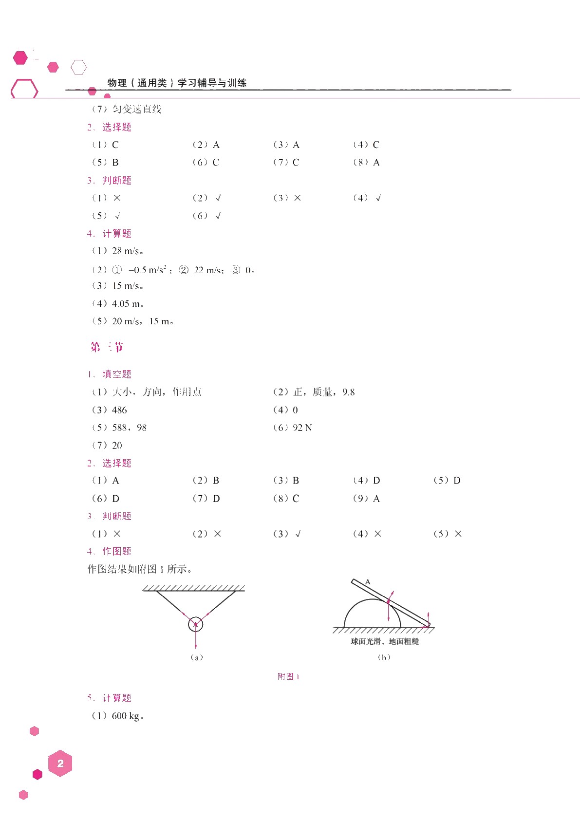 物理（通用类）学习辅导与训练[高教新课标]（双色）