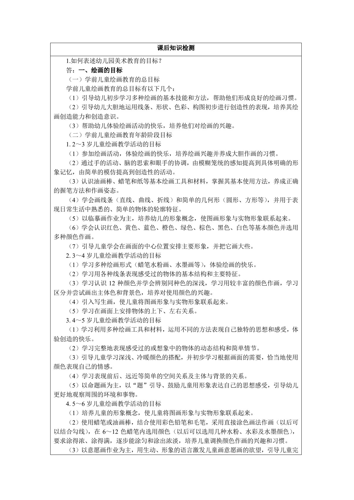 学前儿童美术教育（活页式）
