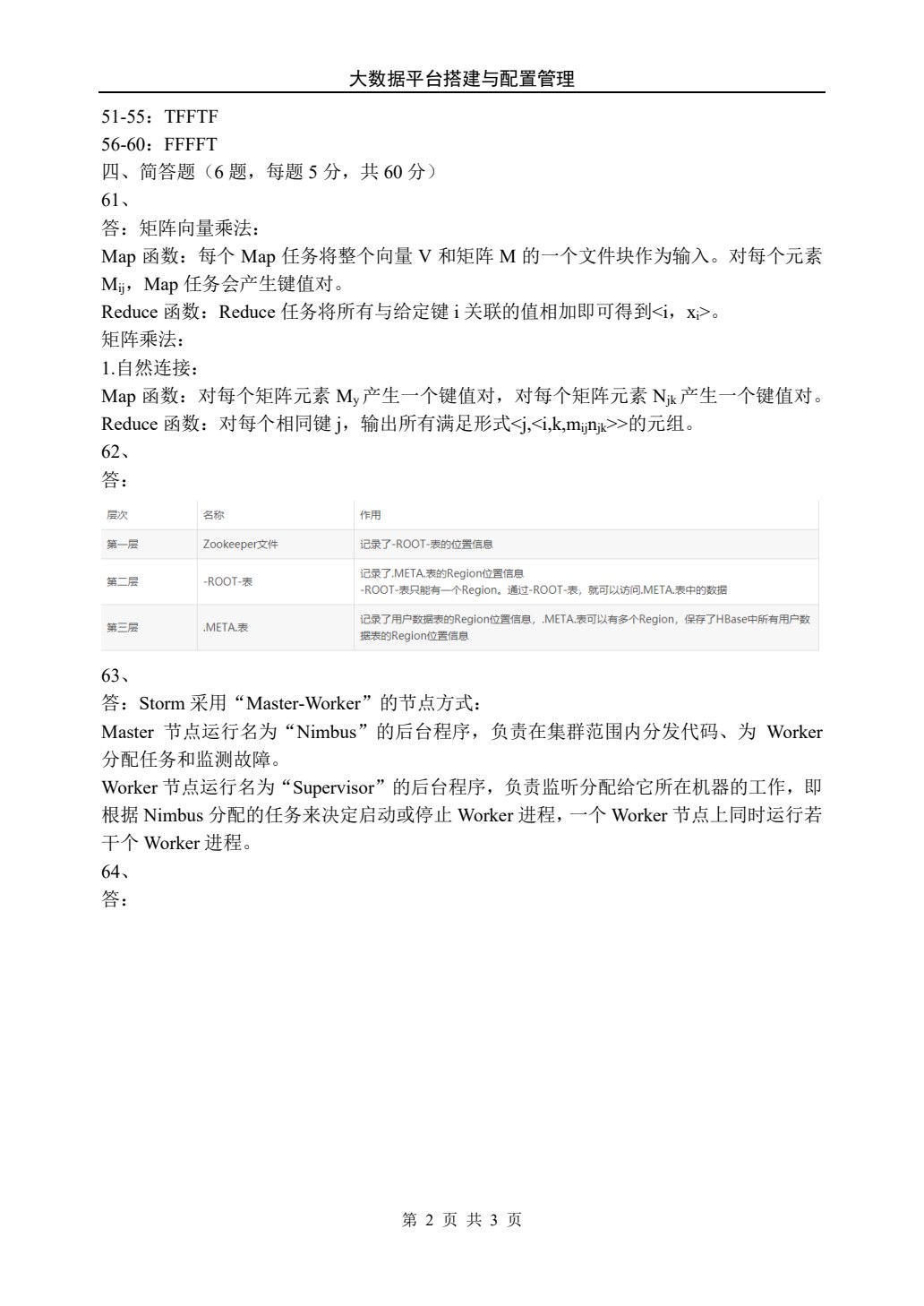 大数据平台搭建与配置管理