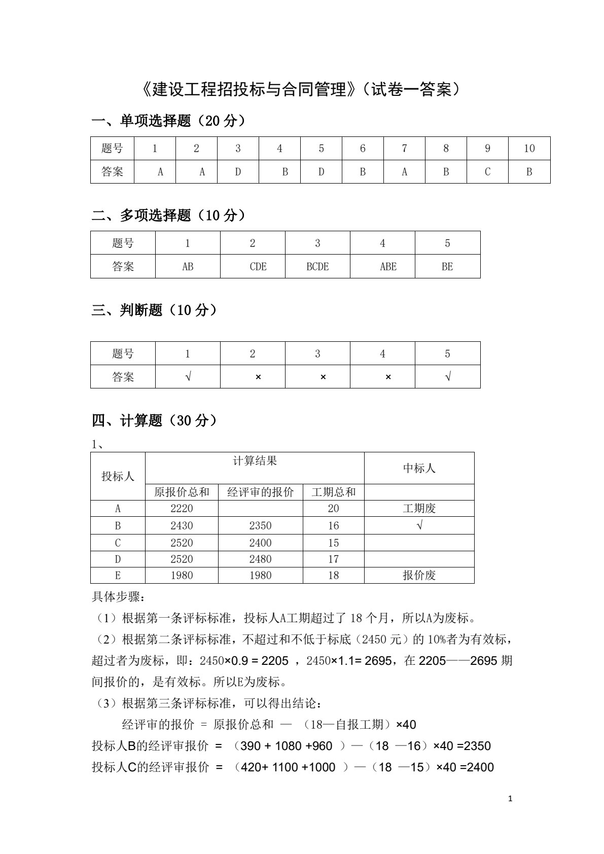 建设工程招投标与合同管理（第三版）（双色）
