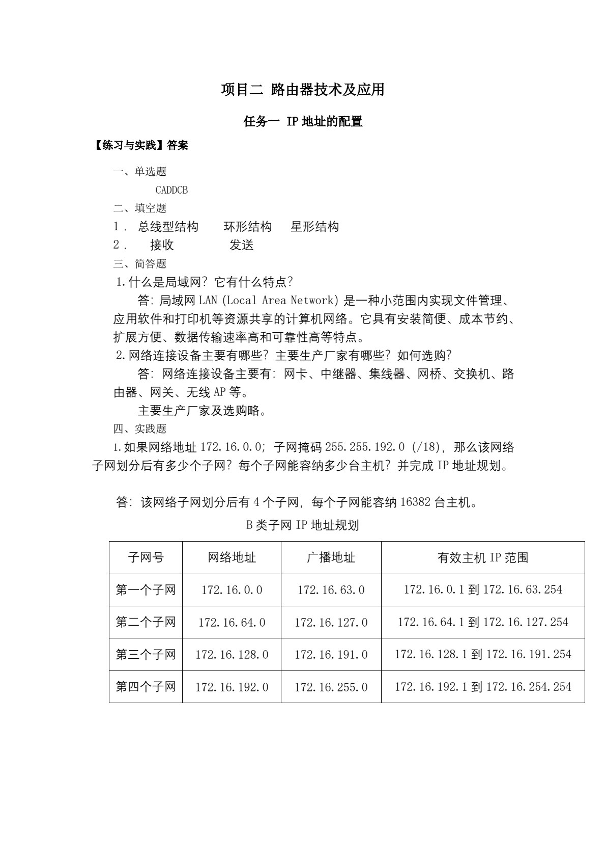 路由交换技术与应用