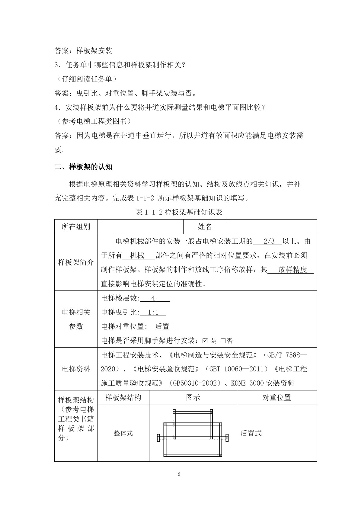 电梯整机机械设备安装与调试