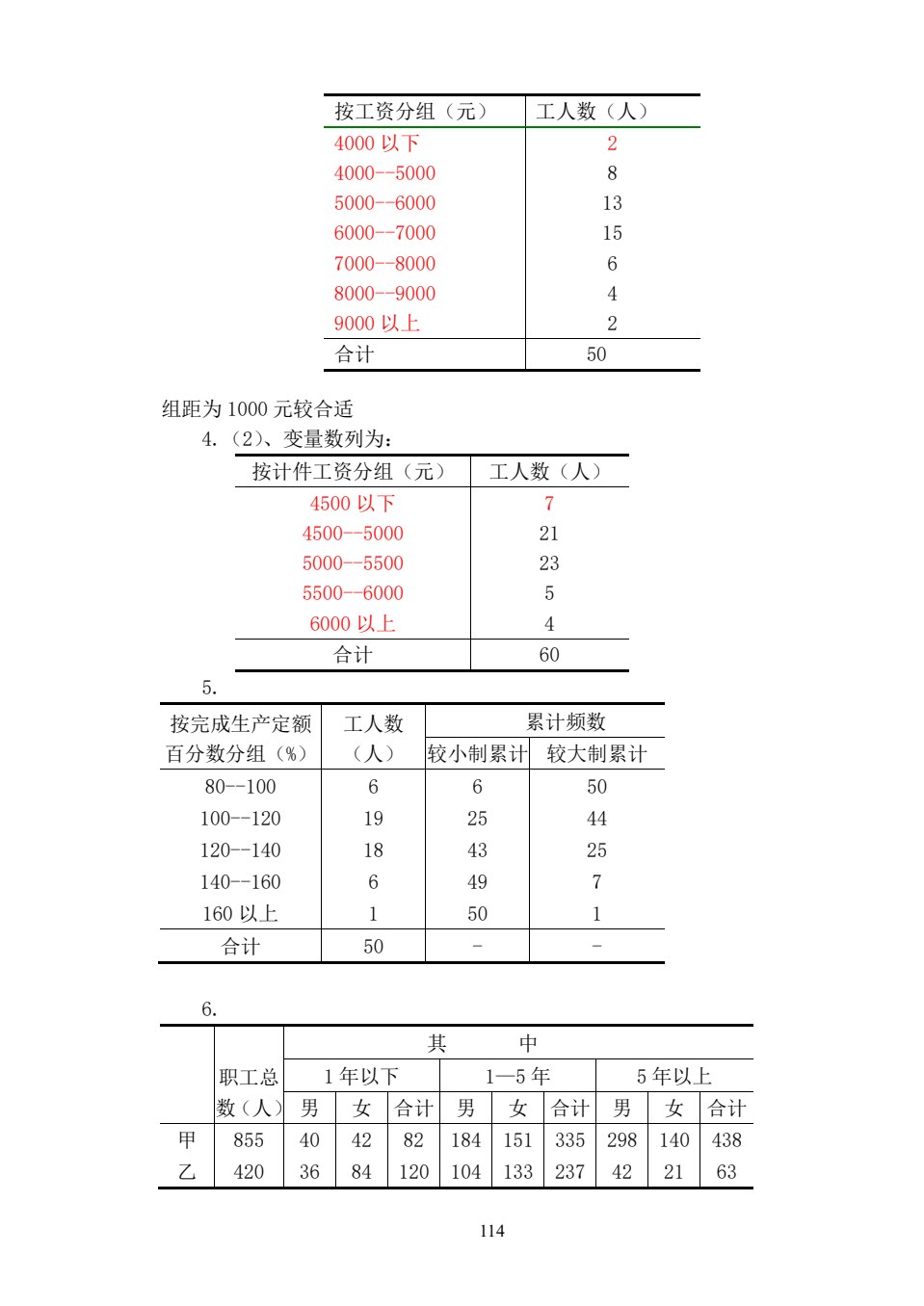 统计学概论（第六版）习题集