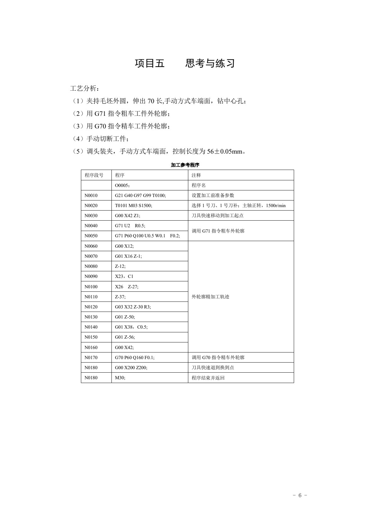 数控车工考级项目训练教程