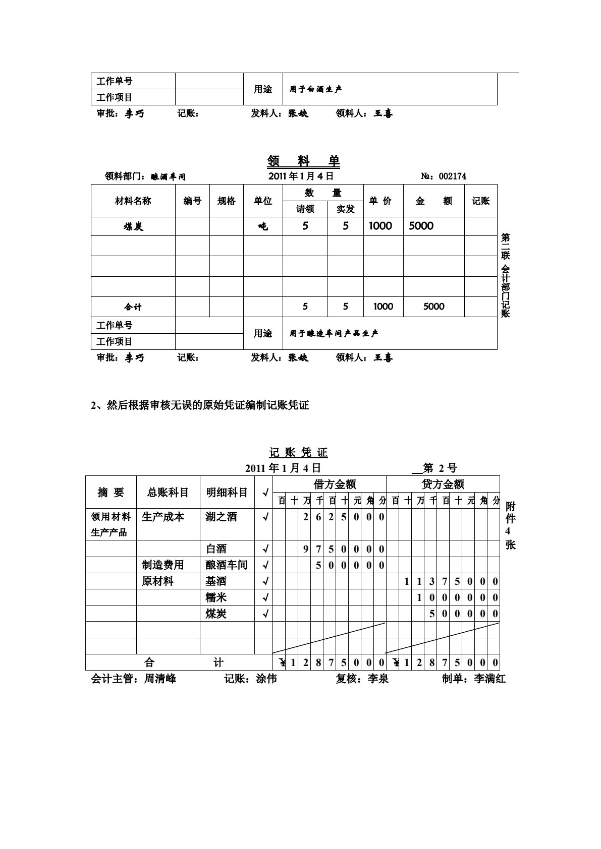 会计手工与电算一体化实训教程