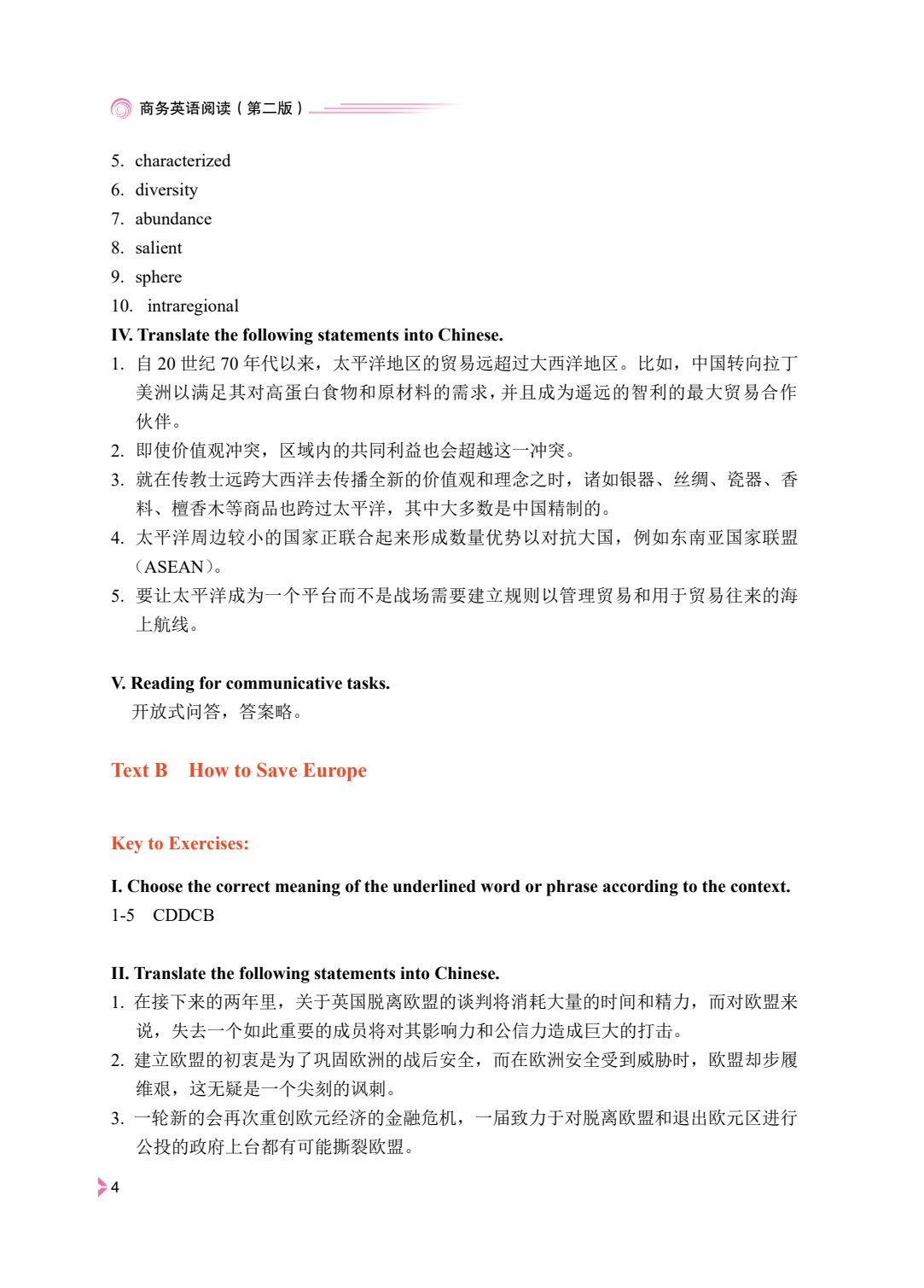 商务英语阅读（第二版）